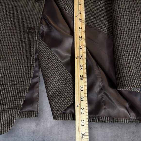 $398 RALPH LAUREN Mens Blazer Sport Coat Two Button Jacket 46L WOOL Brown Suits - Picture 10 of 14